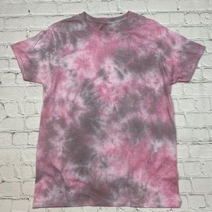 One of a Kind Wine Red and Gray Tie Dye